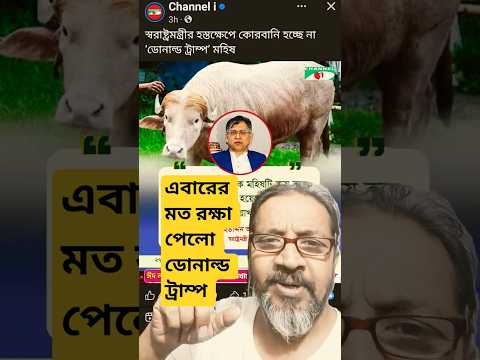 ঈদে ডোনাল্ড ট্রাম্প বেঁচে গেলো!! #youtubeshorts #kurbani2026 #gorurhaat2026 #amazing_story