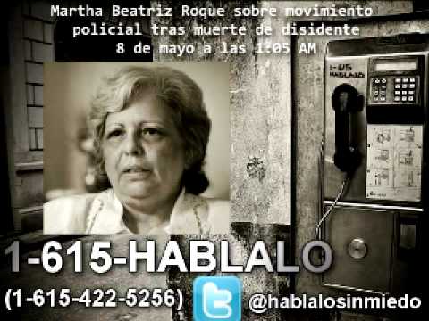 Mensajes de Martha Beatriz Roque sobre asesinato J...