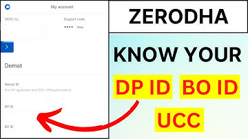 What is BOID, DPID, UCC in Zerodha | How to Get DPID And Client ID in Zerodha