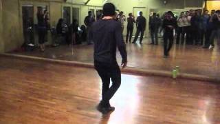 Salsa Shine and Footwork (Double Front Tap and Cuban Style)