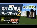 【マイクラ】TNTでも手動でも!骨粉消費の少ない苗木回収付き5種対応ツリーファーム(統合版1.21/5 Type TNT Tree Farm/Windows/PE/Switch/PS/Xbox)