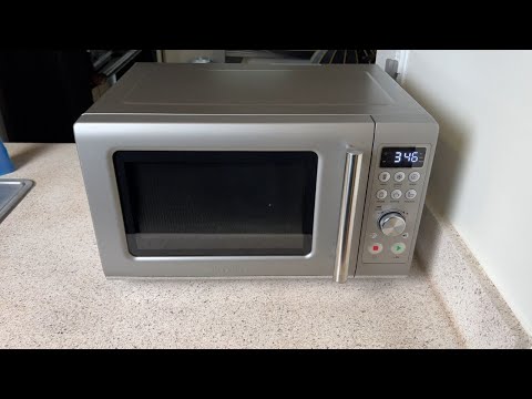 Breville BMO650SIL the Compact Wave Soft Close Countertop Microwave Oven,  Silver