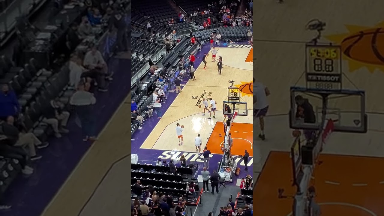 Devin Booker finishes w his dribbling coach and nails a clean floater in EARLY warm ups