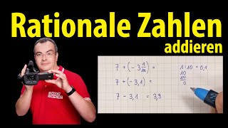 Rationale Zahlen addieren - ganz einfach erklärt | Lehrerschmidt