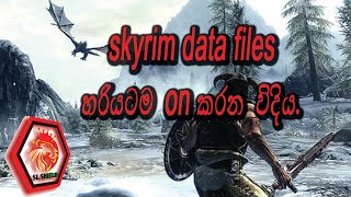 how to enable data files on skyrim