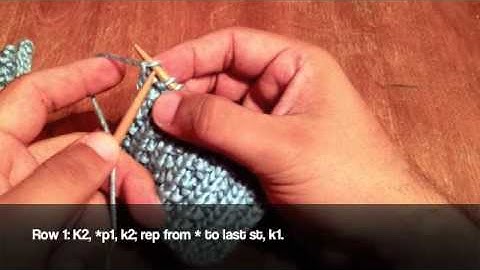 How to Knit Left Handed: The Farrow Rib Stitch