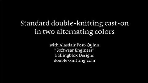 Standard Double-knitting Cast-on