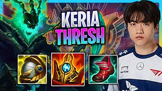 LEARN HOW TO PLAY THRESH SUPPORT LIKE A PRO! | *NEW ITEMS* T1 Keria Plays Thresh Support vs Rakan! |