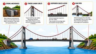 How Suspension Bridges Carry Thousands of Tons
