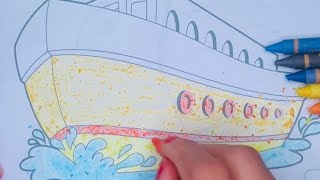 Learn to color 🎨 | transportation images | Motorbike 🛵| for children