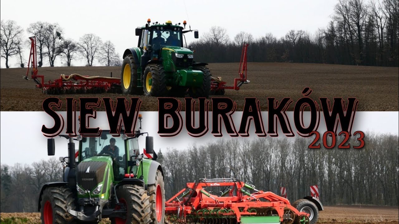Uprawa i siew buraków 2023 na Kujawach z Firmą Nowak |John Deere & Fendt|