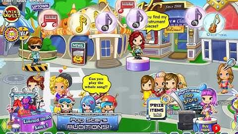 Fantage pop stars event 2012 keyboard hunt