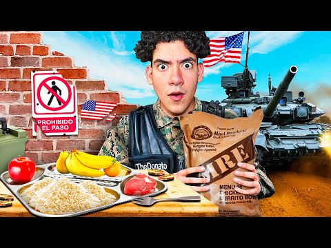 COMIENDO COMIDA MILITAR DE ESTADOS UNIDOS 🍗🌯😱 *MRE MENU 16* | TheDonato