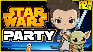 Star Wars Brain Break Party Freeze Dance Run Floor is Lava Just Dance