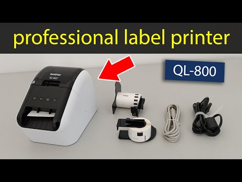 Kantine kilometer Afledning Professional Label Printer. Brother QL-800 – Unboxing and demonstration -  YouTube