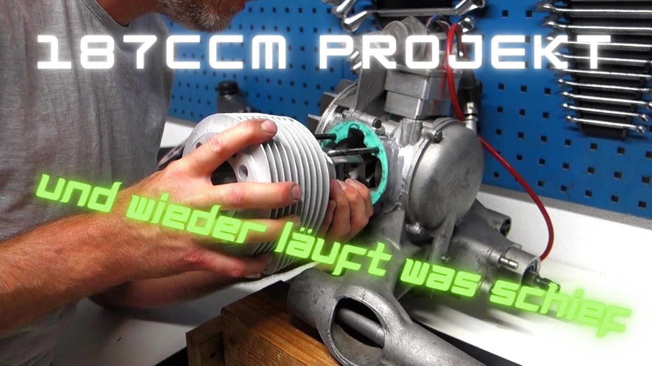 Vespa PX 187ccm Projekt - Schaden bei der Montage des Zylinders