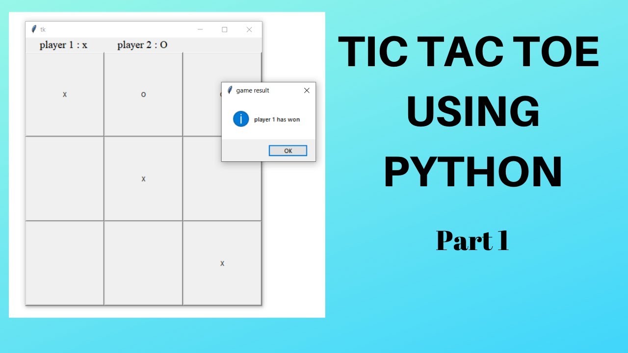 Square Tic Tac Toe GUI - Practice Python Projects
