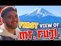 Seeing mt fuji for the first time