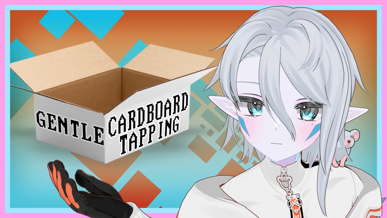 [Elf Boy ASMR] Gentle Cardboard Box Taps | Tapping, Mouth Sounds and Softly Spoken & Whisper Rambles