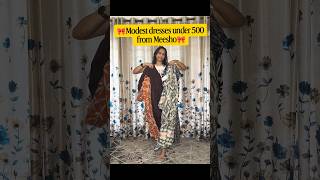 Modest dresses under 500/ link in bio 🖇️ #meeshofinds #fashion #midis #meeshodress #budgetdeals