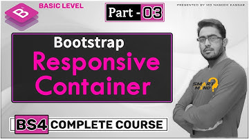 What is Responsive container Responsive container class in Bootstrap in hindi by smart mind  #03
