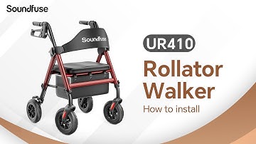 How to Install 4 Wheel Rollator Walker (Model: UR410)