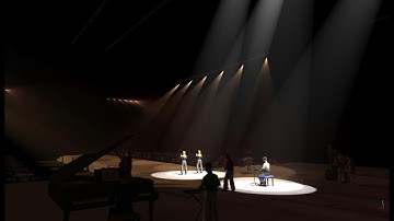 Bố trí thiết kế ánh sáng sân khấu cho nhà hàng tiệc cưới