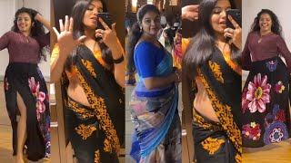 Mallu Chechi Most Wanted Dance Chembarathi Serial Actress Haritha Nairs Msula 49