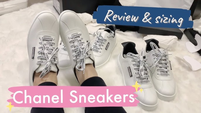 Chanel Weekender Canvas Lace Up Sneakers