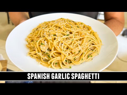 Spanish garlic spaghetti, from the video