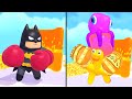  Join Blob Clash 3D ( Octopus 🐙 vs Batman 🦇 ) Max All Levels Android iOS Gameplay Speedrun Level up