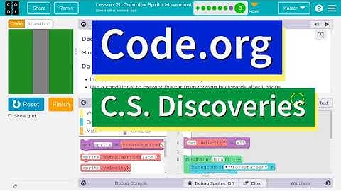 Code.org Lesson 22.7 B Complex Sprite Movement | Tutorial with Answers | Deceleration Challenge B