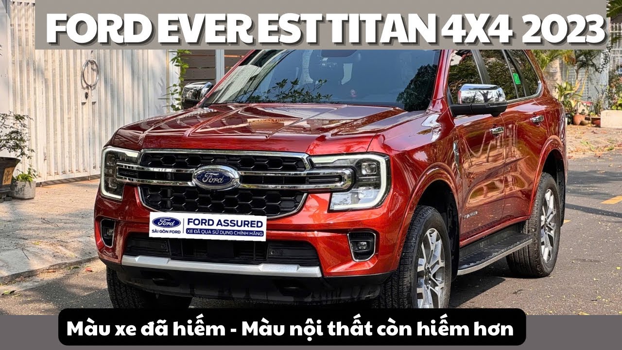 Xe qua sử dụng: Ford Everest Titan 4x4 Titan 2023 Màu xe đã hiếm - Màu nội thất còn hiếm hơn 