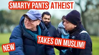 Smarty pants Atheist takes on Muslim mansur Vs Atheist | Speakers Corner