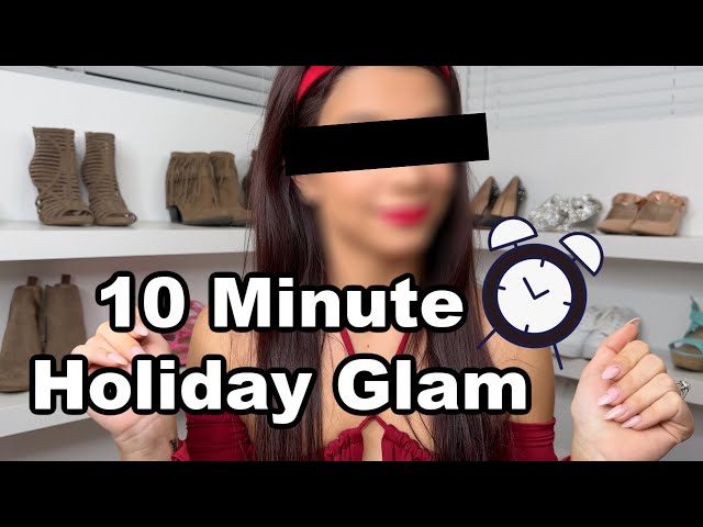 10 Minute Makeup Challenge Holiday Glam Edition class=