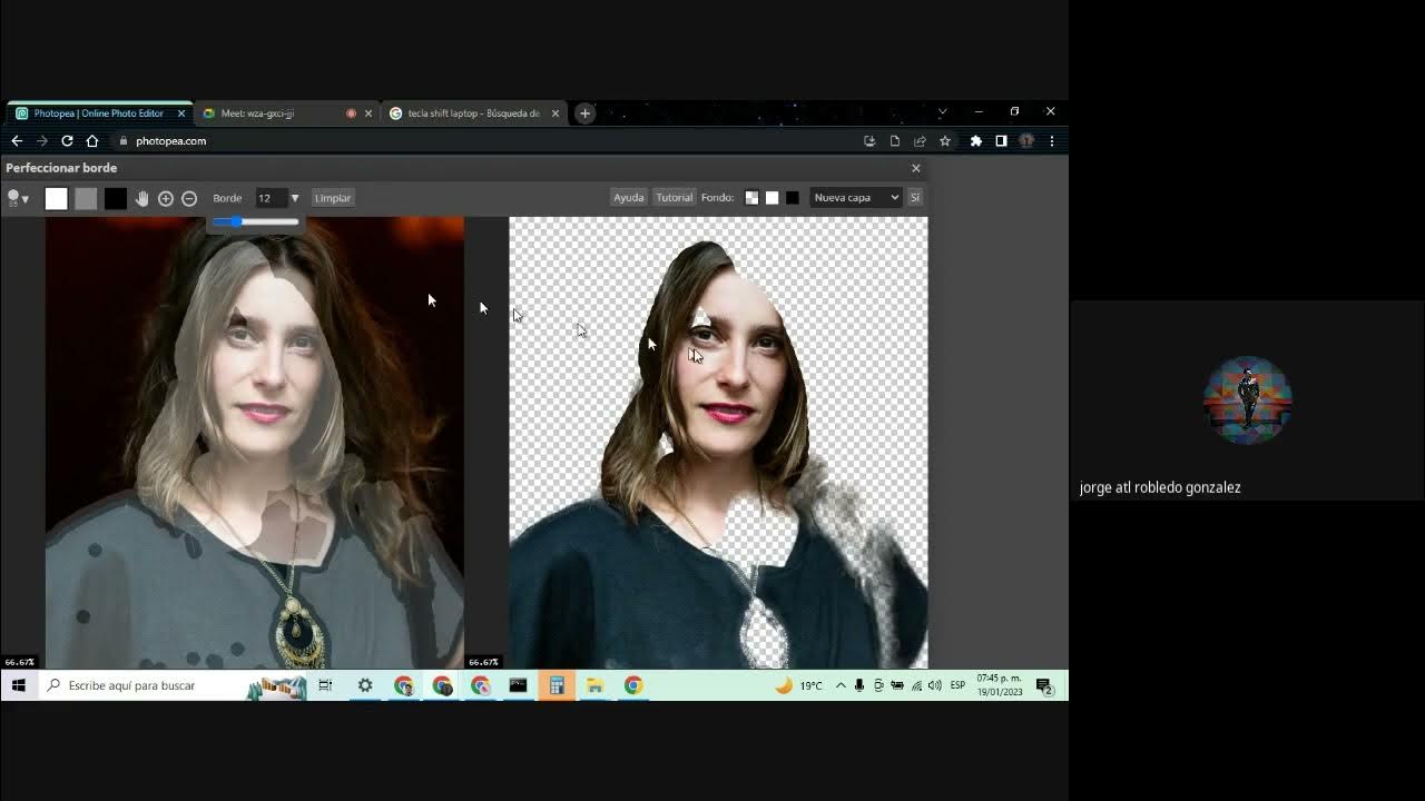 edición de fondo en photopea - YouTube