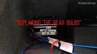 Replacing the rear bulbs Saab 93 2.0t Arc