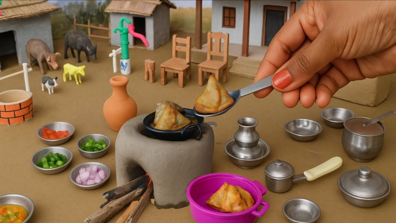 Mini Samosa with Aloo Filling | Quick & Crispy | Bite-Sized Snacks #samosa #foodky_Little 