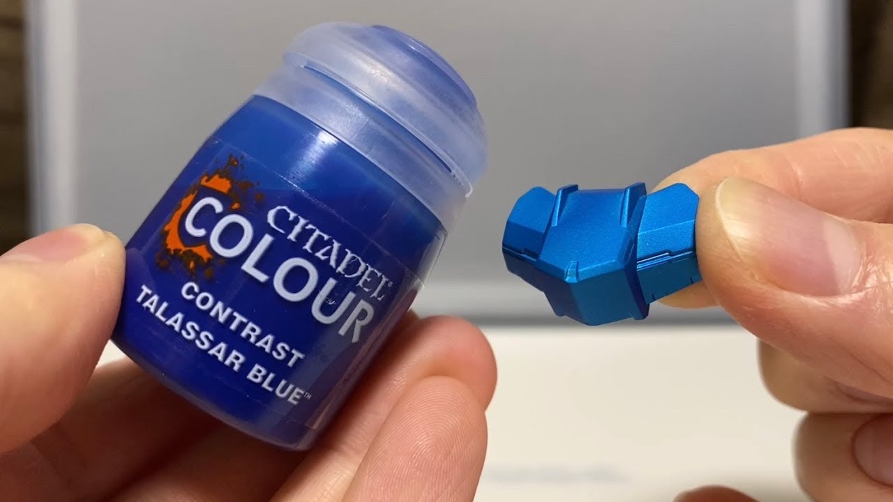 シタデル 水性塗料でメタリック塗装 今回はブルー ガンプラ Youtube