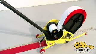 3" Red Mighty Line Floor Tape Applicator Demo Video
