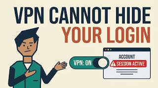 VPN On, Still Logged In: What a VPN Actually Hides