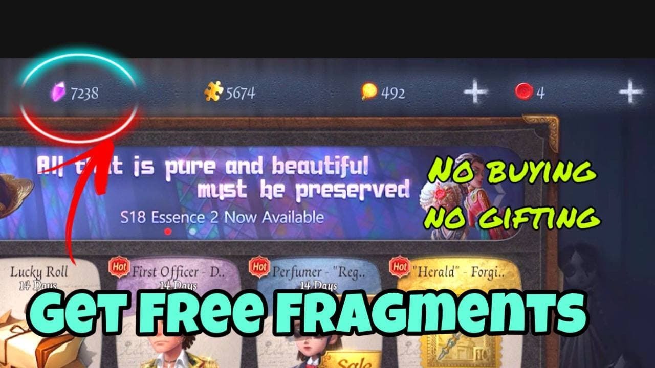 How to get Free Fragments? NO BUYING!!! | Identity V| 第五人格 | JayY1