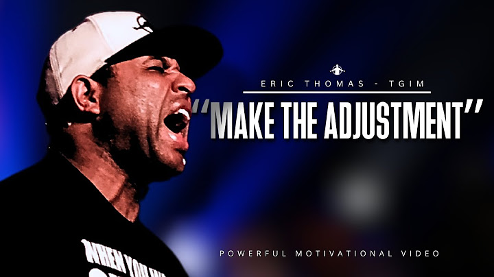 ERIC THOMAS Says This ONE Thing Will Change Your LIFE FOREVER