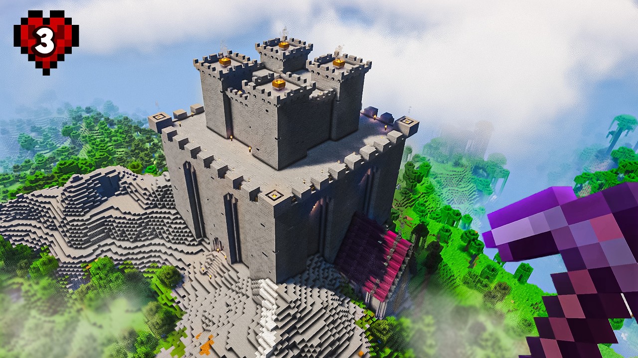 I Built an Iron Farm CASTLE in Minecraft Hardcore