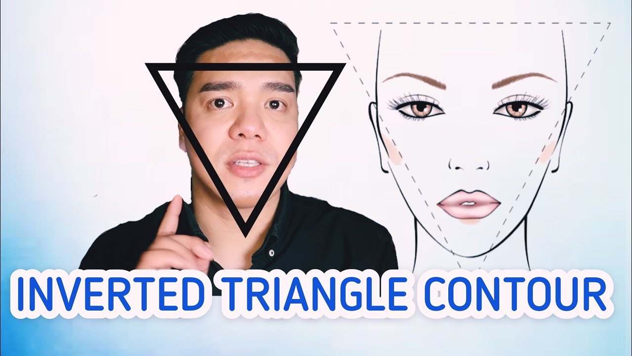 INVERTED TRIANGLE CONTOUR MAKE UP TUTORIAL, CONTOURING TECHNIQUES