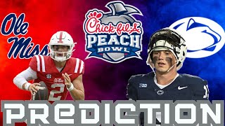 Ole Miss vs Penn State - Peach Bowl PREDICTION | who's IN and OUT |  1st & LONG College Football