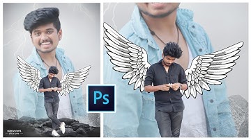 Wings photo editing Tutorial step by step in pscc || pstouch manipulation
