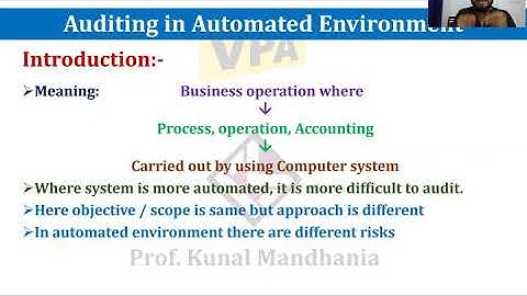 CA INTER AUDIT - AUDITING IN AUTOMATED ENVIRONMENT IN EASIEST WAY - PART 1