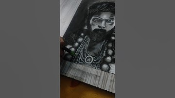 Pushpa 2 allu arjun charcoal drawing 😍😍💀 #pushpa2 #alluarjun