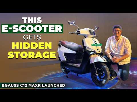BGauss C12 MaxR First Look: Can It Take On Ather Rizta & TVS iQube?
